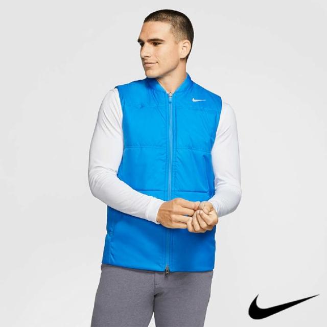 【NIKE 耐吉】男 雙面穿保暖背心 藍灰 932304-435