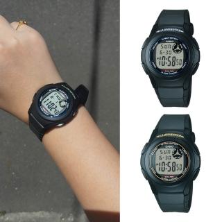 【CASIO 卡西歐】輕巧圓形電子錶(F-200W)