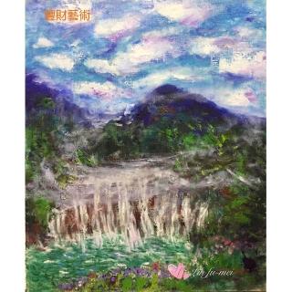 【豐財藝術】River of life生命之泉能量開運真跡油畫(印象派油畫藝術收藏首選)