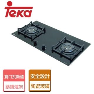 【TEKA】不含安裝玻璃雙口檯面瓦斯爐(LUX-78)