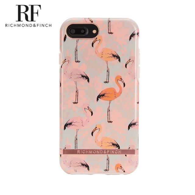 【Richmond&Finch】RF瑞典手機殼 玫瑰金線框-粉紅火鶴鳥(iPhone 6s/7/8/SE 2020 4.7吋)