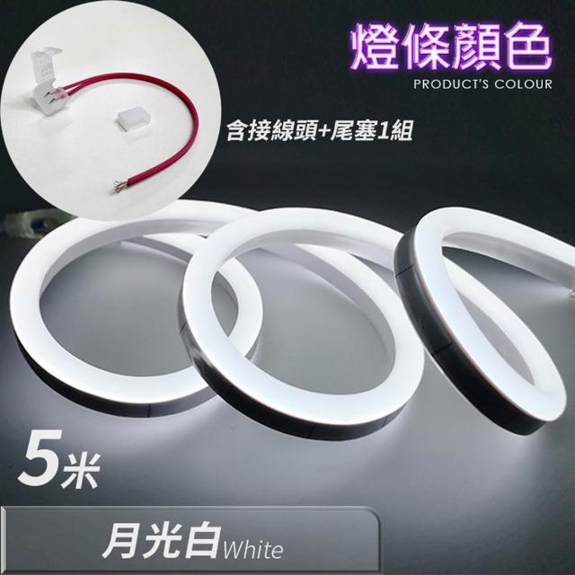 【LGS熱購品】LED燈條 12V柔性霓虹燈條 升級矽膠 防水防曬(5米長度/燈條/LED燈/戶外裝飾)