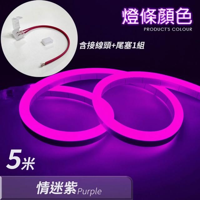 【LGS熱購品】LED燈條 12V柔性霓虹燈條 升級矽膠 防水防曬(5米長度/燈條/LED燈/戶外裝飾)