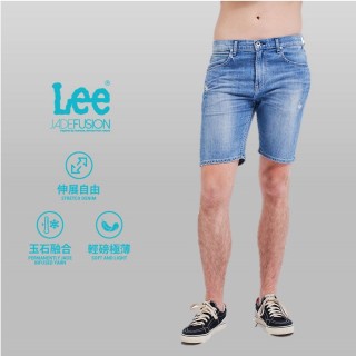 【Lee】901 男牛仔短褲 合身版