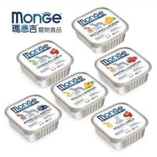 【Monge 瑪恩吉】MONO蔬果 無穀主食犬餐盒 150g*24入組(狗罐頭/狗餐盒)