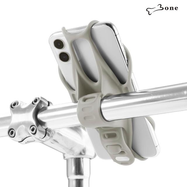【Bone 蹦克】單車手機綁3 ｜Bike Tie 3 灰色(自行車手機支架/手機架/環保矽膠)