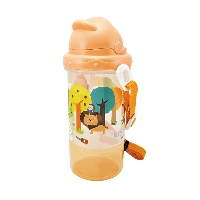 【莫菲思】晉怡 mit兒童環保安全無毒滑蓋吸管雙層水壺400ml(兒童水瓶/運動水壺/三色可選)