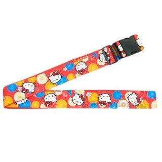 【小禮堂】Hello Kitty 行李束帶《紅.白.橘.藍.花花.大臉》