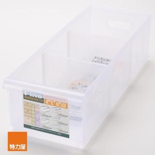 【特力屋】FINE 隔板整理盒 附輪 淺型款 寬16.8cm 7.3L 型號LF1004