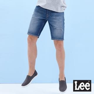 【Lee】902 男牛仔短褲-中淺藍