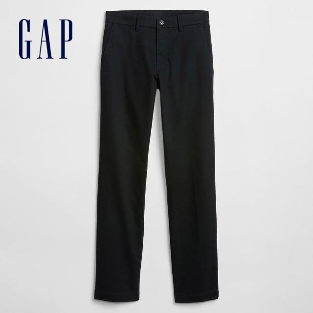 【GAP】男裝 棉質微彈直筒卡其褲-多色任選(500359)