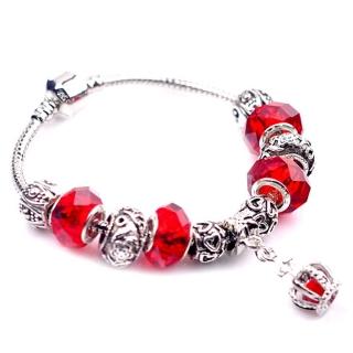 【米蘭精品】串珠手鍊(水晶珠歐美風皇冠母親節情人節生日禮物女飾品71o31)