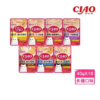 【CIAO】巧餐包-電解質水分補給 40g*16包組(貓餐包/貓濕糧)