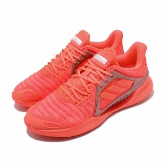 【adidas 愛迪達】慢跑鞋 ClimaCool Vent 運動 男鞋 愛迪達 三線 路跑 涼感 透氣 輕量 橘 粉(EE4639)