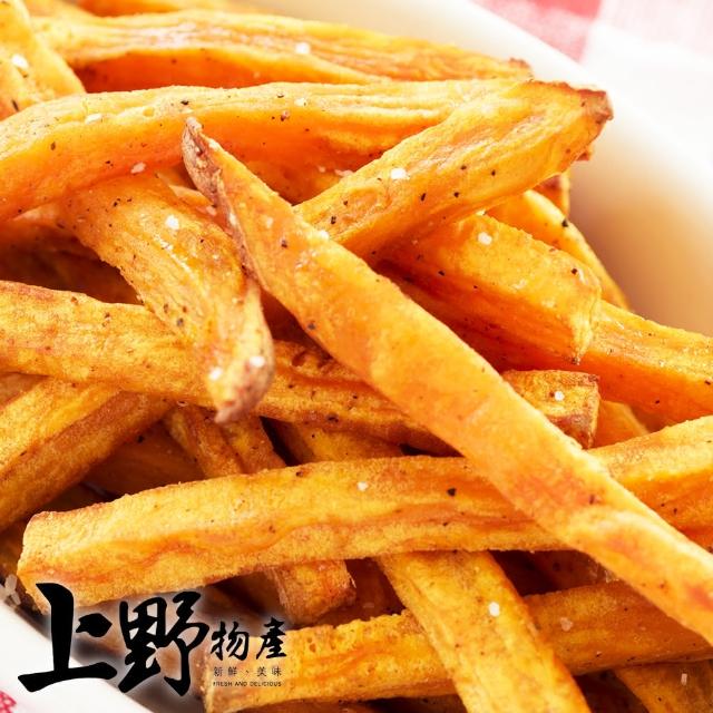 【上野物產】國產100%黃金地瓜薯條 x12(500g±10%/包 地瓜條 地瓜棒 地瓜薯條 薯條)