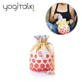 【yogiTalki】爵士.樂/紅樂曲 日本棉布 荷葉夾棉收納袋