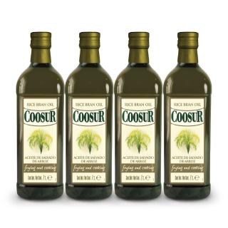 【Coosur 山富】玄米油 1000ml*4 玻璃瓶裝(西班牙米其林主廚推薦使用)