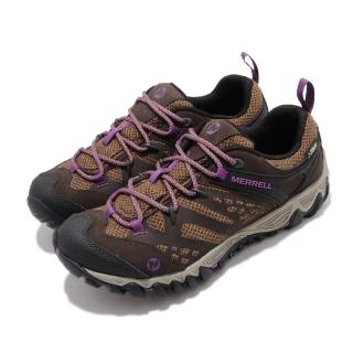 【MERRELL】戶外鞋 All Out Blaze Vent 女鞋 登山 越野 耐磨 黃金大底 GTX防潑水 棕 紫(ML32796)