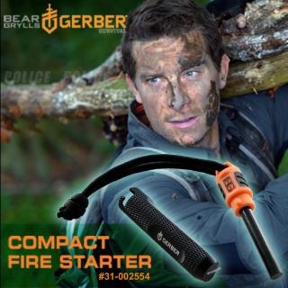 【Gerber】Bear Grylls Compact Fire Starter 貝爾系列袖珍打火石(#31-002554)