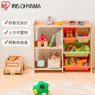 【IRIS】童心玩具書櫃收納架 HTHR-34(兒童學習/書櫃/繪本/積木/收納盒/書架/日本設計)