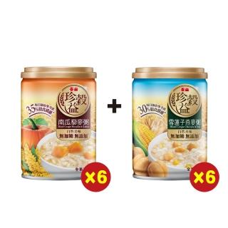 【泰山】珍穀益南瓜藜麥粥255gx6入+雪蓮子燕麥粥255gx6入