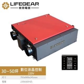 【Lifegear 樂奇】HRV-250GD2  變頻全熱交換機(數位液晶控制-220V)