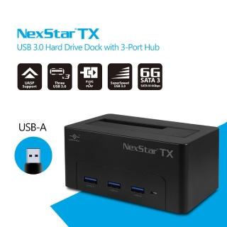 【Vantec 凡達克】NexStar TX USB3.0 2.5/3.5吋硬碟&USB集線器外接座(NST-D328S3H-BK)