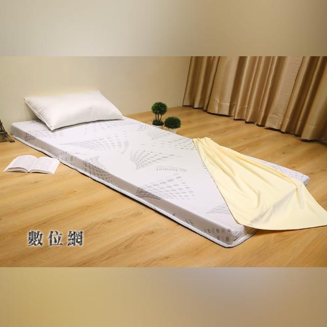 【LOHAS】天絲零負擔記憶床墊 加厚10公分 單人3尺(釋壓.支撐 雙重功效)