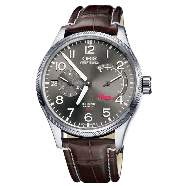 【ORIS 豪利時】大錶冠 ProPilot Calibre 111手動上鍊腕錶-44mm(0111177114163-0712272FC)