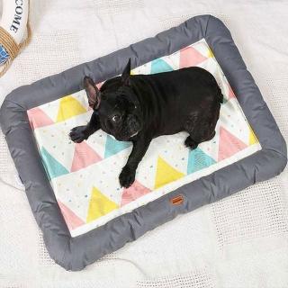 【Mega毛孩舖】夏季冰絲寵物涼墊 寵物窩(寵物床 狗窩 貓窩 透氣舒適)