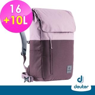 【deuter】中性款UP SERIES SEOUL都市環保掀蓋後背包16+10L(3860221紫/戶外休閒/商務旅遊/文青風)