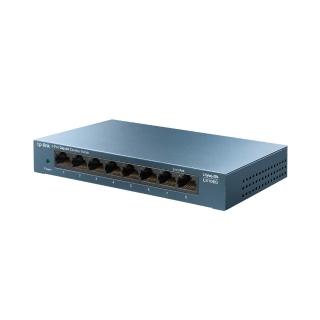 【TP-Link】LS108G 8埠10/100/1000Mbps  桌上/壁掛兩用 流量管理  乙太網路交換器switch hub