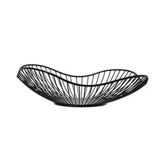 【好物良品】花邊形矮款_客廳裝飾藝術金屬鏤空收納置物零食水果網籃(茶几裝飾籃 飾品籃)