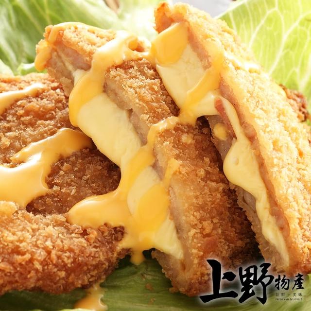 【上野物產】任選 脆皮香濃起司雞排 x1包(800g/10片/包 起司雞排 漢堡 早餐 炸物)