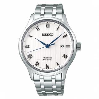 【SEIKO 精工】PRESAGE經典羅馬機械錶-41.7mm藍色指針(4R35-02S0S/SRPC79J1)