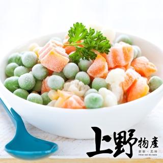 【上野物產】台灣產 急凍生鮮 營養四色豆 x4包(1000g土10%/包 四色豆 三色豆 午餐 便當 素食 低卡)