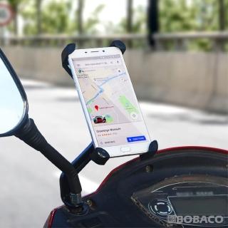 【大船回港】360度旋轉鋁合金機車手機架(鷹爪防摔手機架/導航手機支架/摩托車手機架/四爪固定 PNS-HDS01)