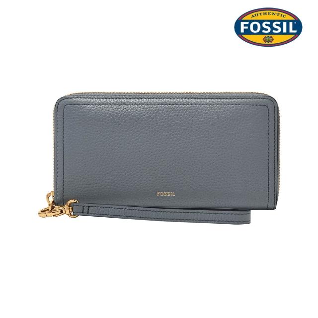 【FOSSIL】Logan 多層真皮拉鍊RFID防盜長夾 出國必備  限定 (多色任選)