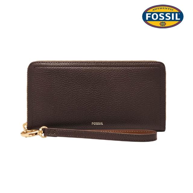 【FOSSIL】Logan 多層真皮拉鍊RFID防盜長夾 出國必備  限定 (多色任選)