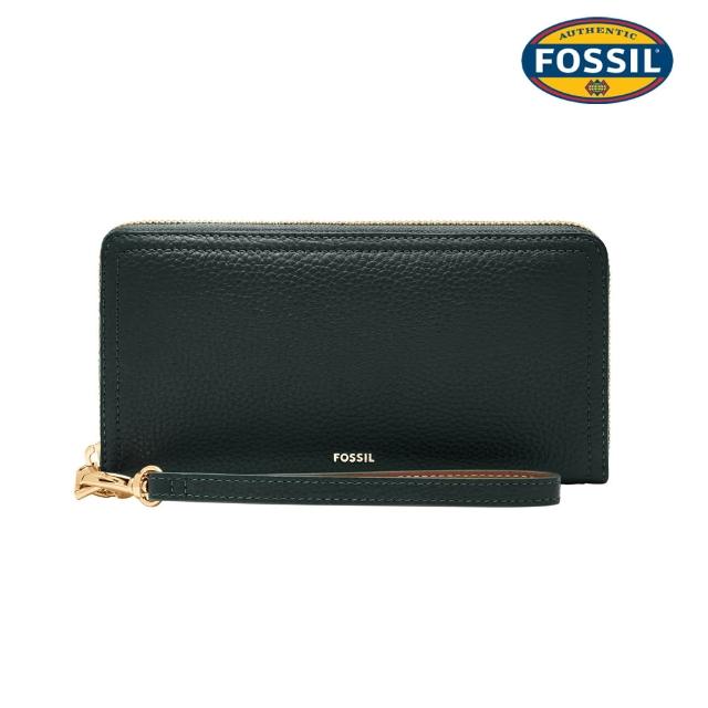 【FOSSIL】Logan 多層真皮拉鍊RFID防盜長夾 出國必備  限定 (多色任選)