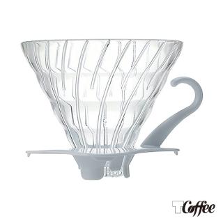 【TCoffee】HARIO-V60白色02玻璃濾杯(1~4杯份)