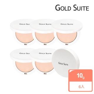 【GOLD SUITE】陶瓷光感美白控油粉餅6入組