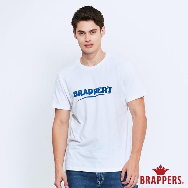 【BRAPPERS】男款 底線LOGO印花圓領T(白)