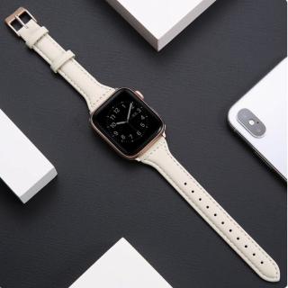 【吉米3C】Apple Watch S6/SE/5/4  42mm/44mm T字皮錶帶(贈透明錶殼)