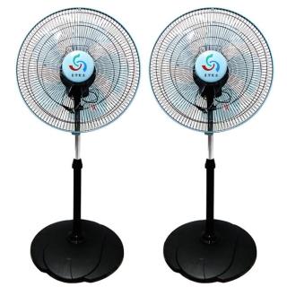 【金展輝】14吋超廣角多功能循環涼風扇(A-1411藍色-2入組)