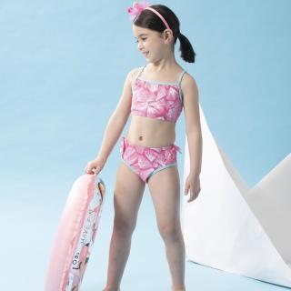 【SAIN SOU 聖手牌】女童兩截式泳裝附泳帽(A822016)