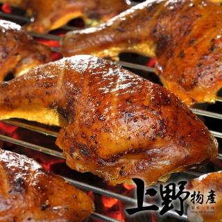 【上野物產 中秋烤肉】任選 嚴選台灣蒜味雞腿排 x1片(140g土10%/片  烤肉組 燒肉)