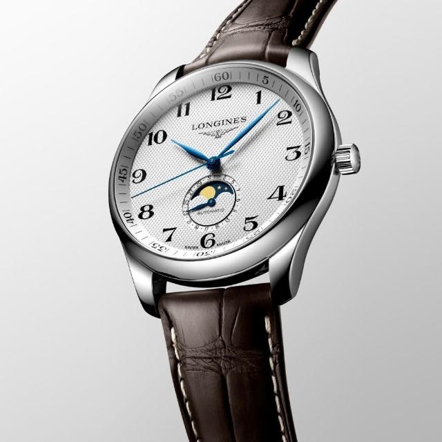 【LONGINES 浪琴】Master 巨擘系列月相機械錶-42mm(L29194783)