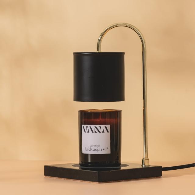 【Vana Candles】香氛蠟燭暖燈 薰香燈 融蠟燈 - 黑大理石檯款(大 可調光)