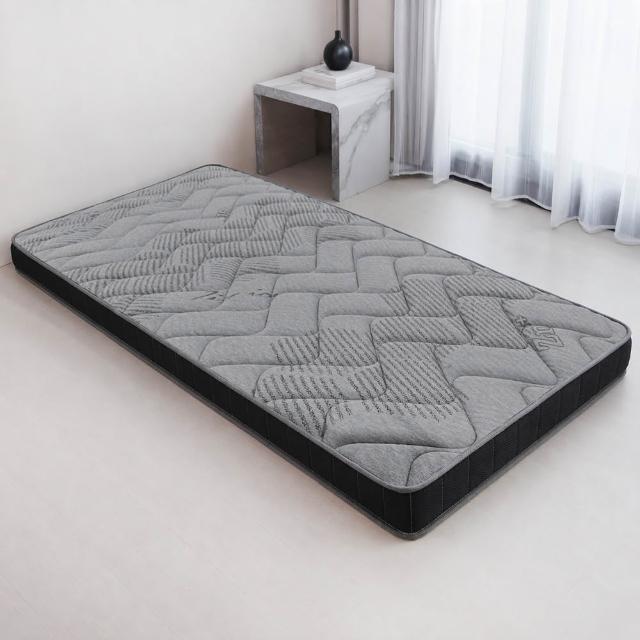 【BEARBED 熊棉】鋅盾獨立筒床墊 厚度10cm 單人3尺- 鋅離子機能表布 獨立筒 支撐彈性好 可折疊可捲